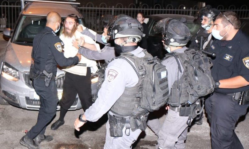 2 עצורים במהומות על אי עטיית מסכה במאה שערים