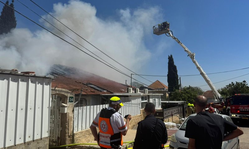 שריפה בשני בתים באשקלון: 2 פצועים במצב בינוני-קשה