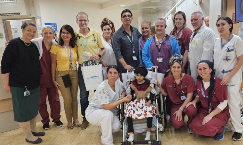 הילדה שנפצעה מרסיס טיל איראני שוחררה לשיקום