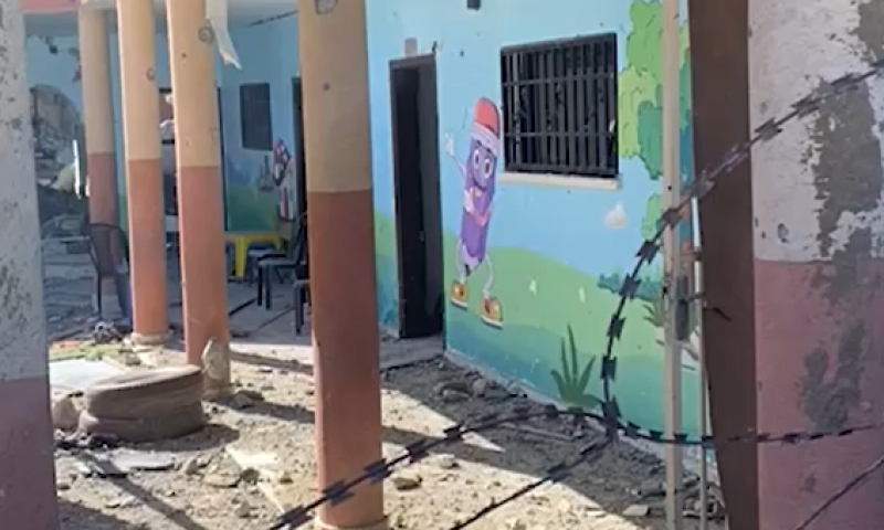 ליד ארגז החול: משגר רקטות אותר בגן ילדים | צפו