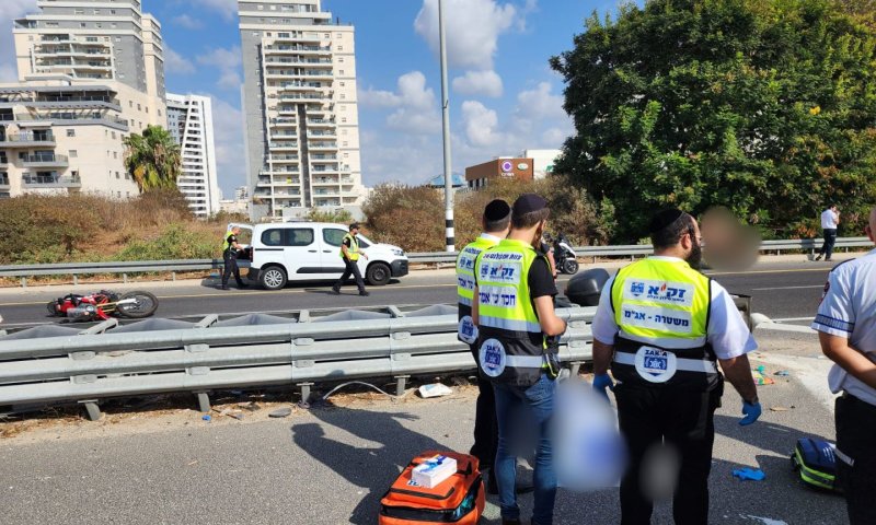 רוכב אופנוע כבן 50 נהרג בכביש 471 ליד פ"ת