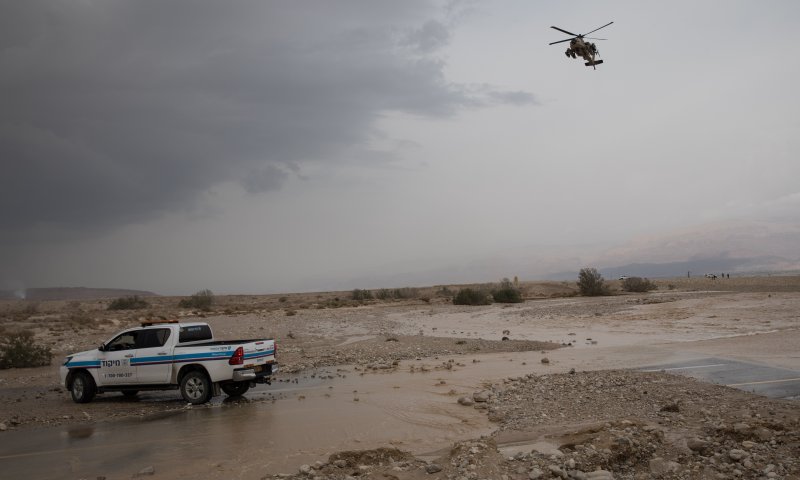 מזג האוויר: משטרת ישראל נערכת לשיטפונות