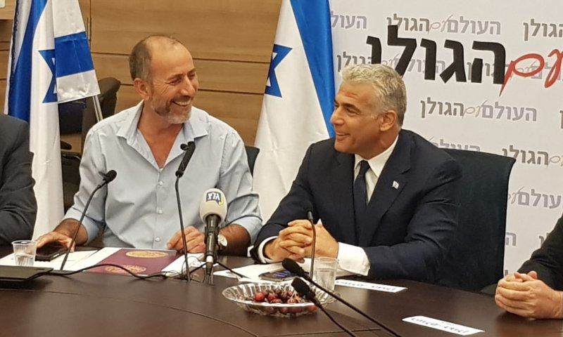 לפיד בפנייה לעולם: "הכירו בריבונות הישראלית על רמת הגולן"