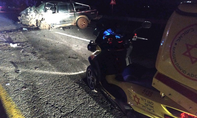 6 פצועים בתאונה קשה ליד עין זיתים; ביניהם 4 ילדים