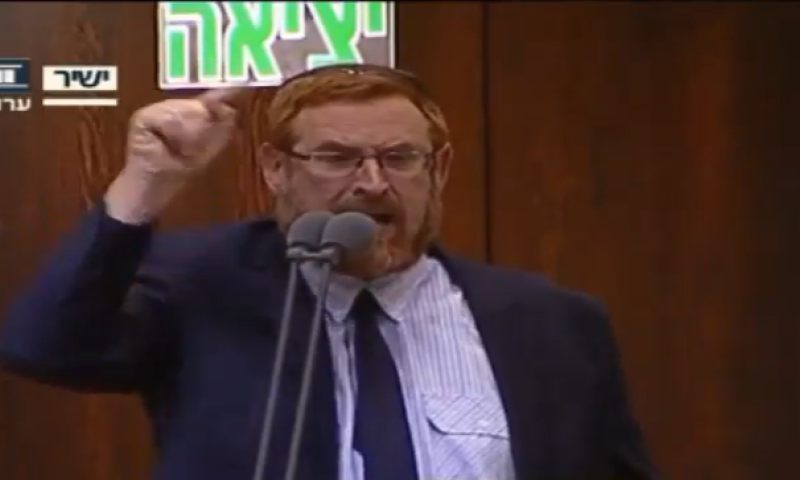 צפו: יהודה גליק מתפוצץ במליאת הכנסת