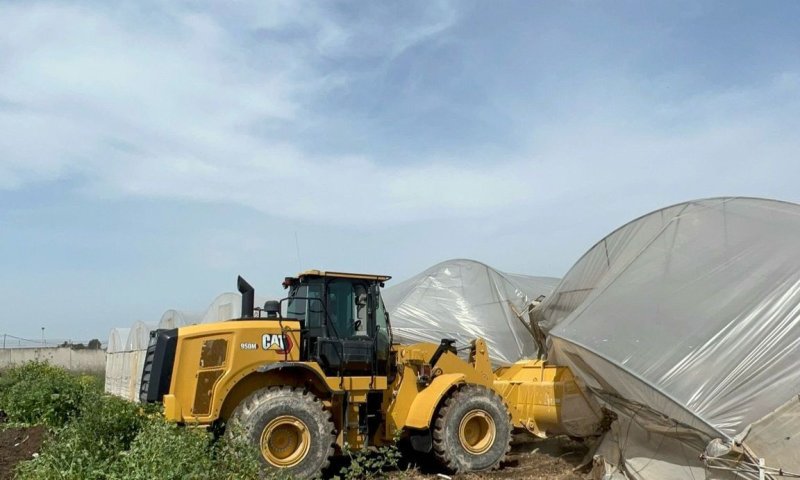 המאבק בבנייה הבלתי חוקית: צה״ל הרס כ-24 חממות במרחב טול כרם