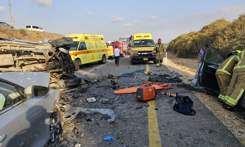תאונה קטלנית בדרום: הרוג ו-3 פצועים סמוך לרוחמה