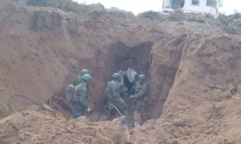 צפו: יהל"ם השמידה מנהרה מתחת לכביש הראשי בעזה