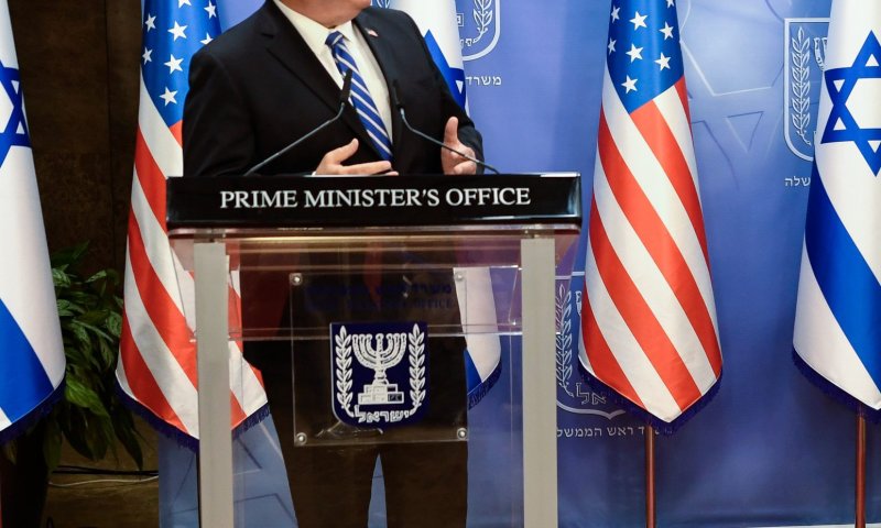 מייק פומפאו לצד ישראל: "חמאס התרגש מביידן"