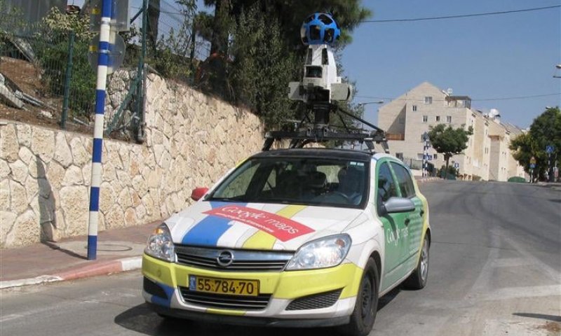 רכבי גוגל סטריט הגיעו לחברון