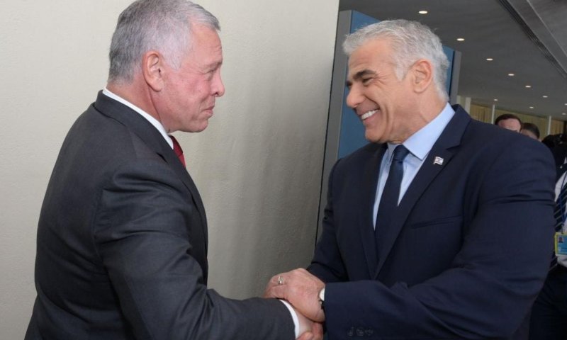 בלימת הטרור לקראת החג: לפיד ומלך ירדן נפגשו