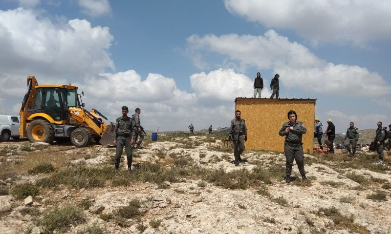 מג"ב הרסו מבנים בשומרון; שני קטינים נעצרו
