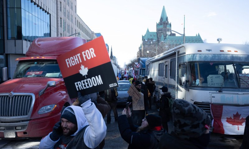 עימותים קשים בקנדה בין המשטרה למפגיני הקורונה