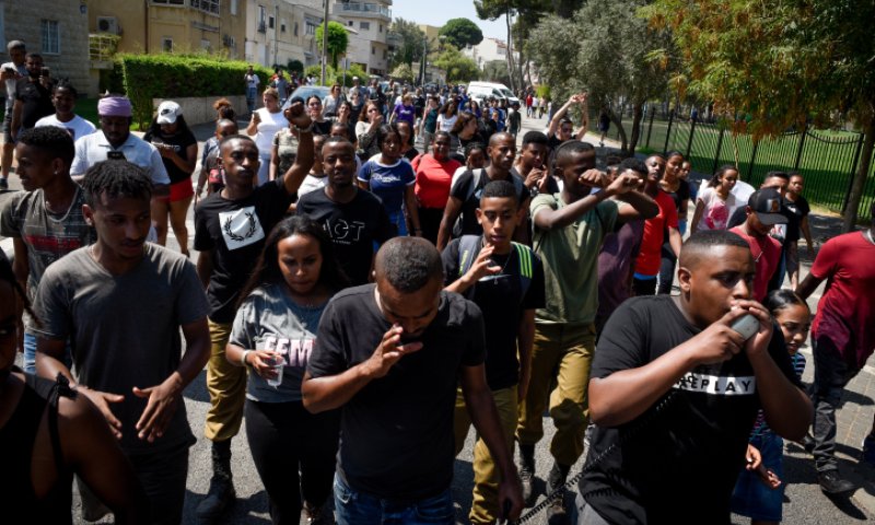 בעקבות אירוע הירי: מחאה בקהילה האתיופית