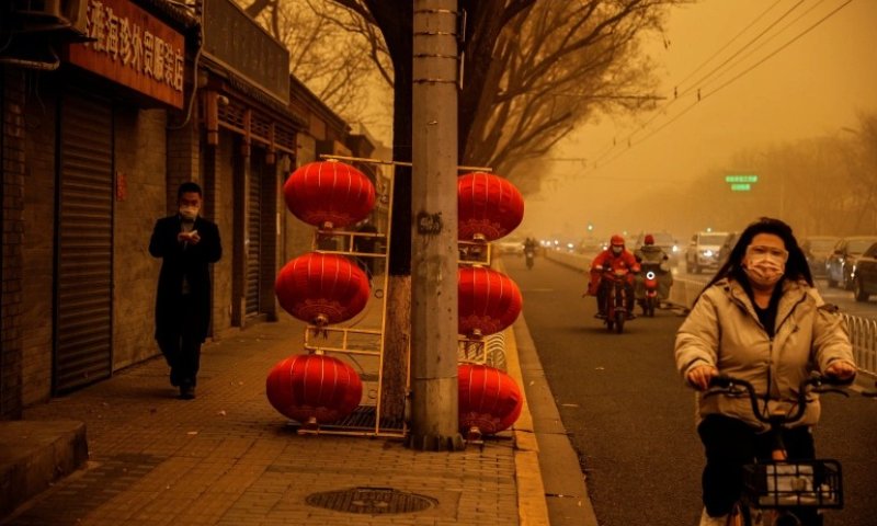 שמיים כתומים: זיהום אוויר חריג נרשם בבירת סין