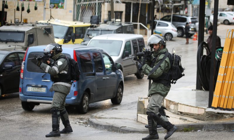 שני לוחמי מג"ב נפצעו מיידוי אבנים ברמאללה