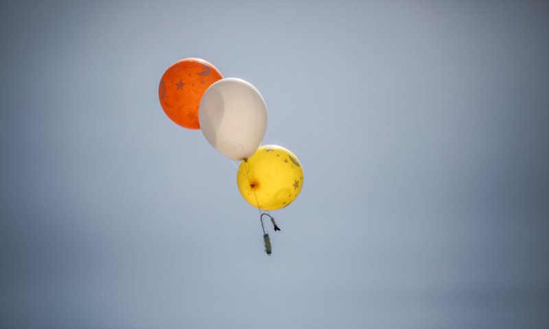 צרור בלוני נפץ נחת בנתיבות