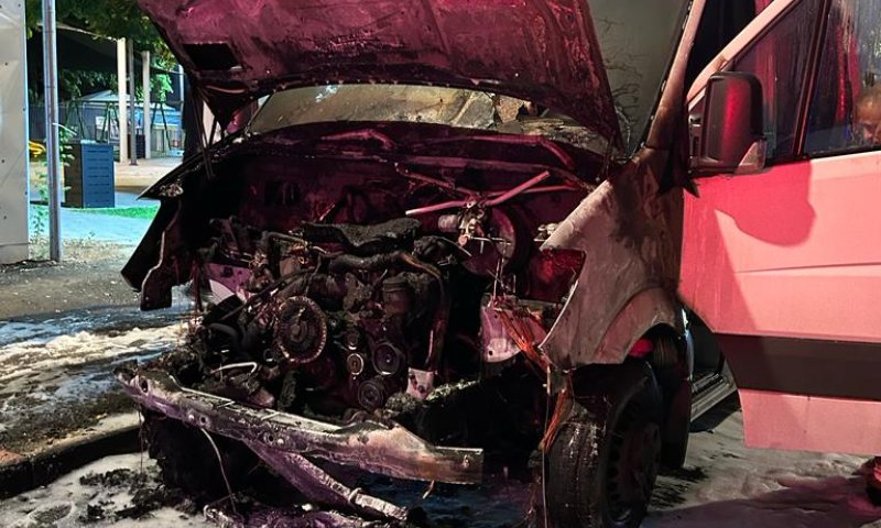 בפעם השלישית: רכב של השב"ס הוצת בבת ים