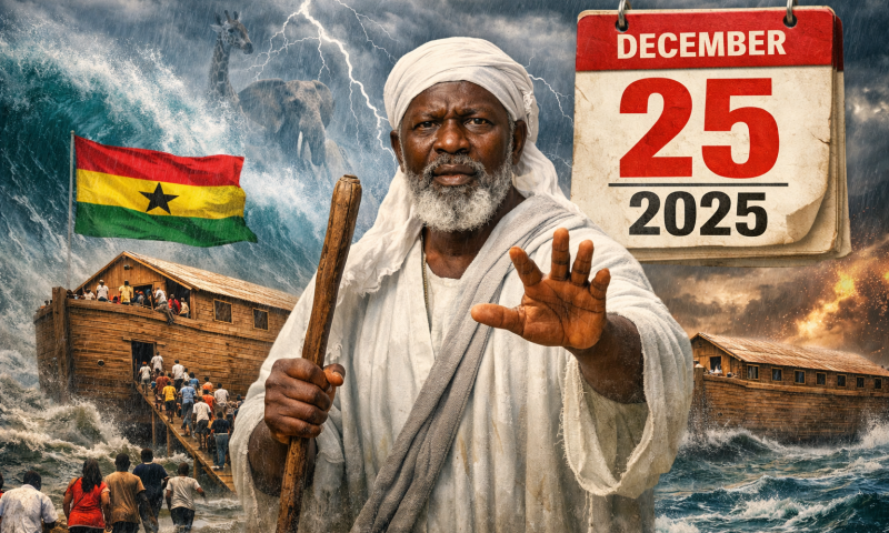 ה"נביא" האפריקאי בנה תיבה וחוזה: העולם ייגמר במבול חג מולד