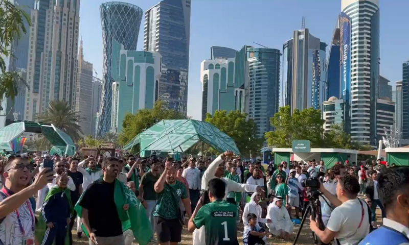 צפו: הטירוף בסעודיה אחרי גול הניצחון