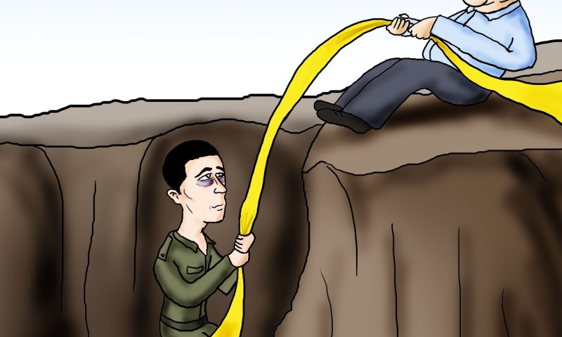 הקריקטורה היומית של אור רייכרט: מאמצים להחזיר את גלעד שליט