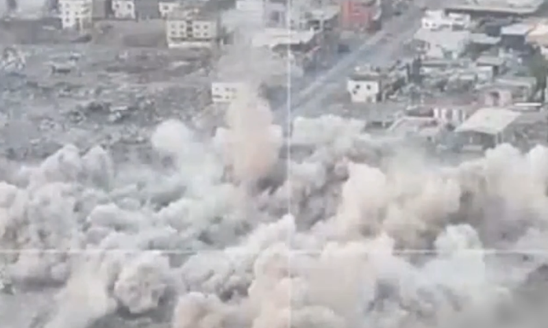 צה"ל שיגר פגז לעבר השכונה, מספר בתים נמחקו כליל