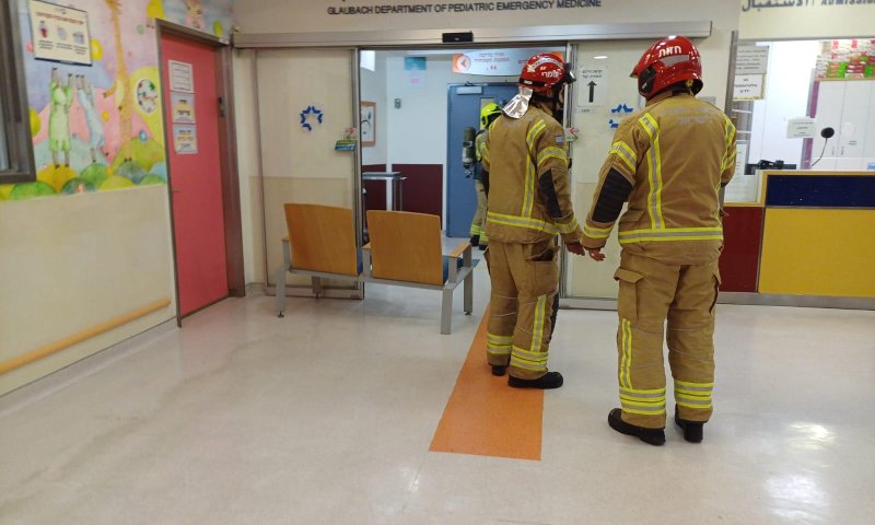 שריפה בבית החולים שערי צדק: קומה שלמה פונתה