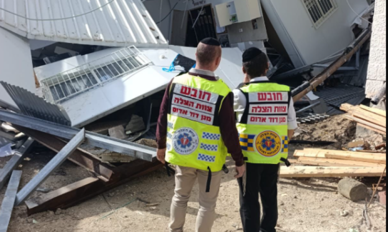 קריסת הגן בבית שמש: ארבע ילדות פונו לביה"ח