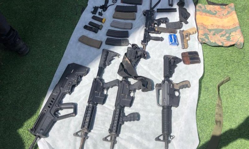 אמל"ח פלסטיני נתפס בפעילות משטרתית בחברון