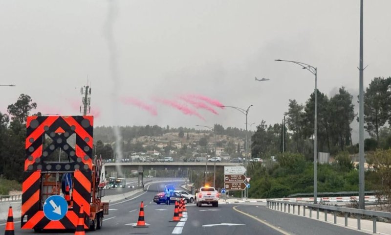 השריפה משתוללת: תושבי נווה אילן ושורש קיבלו הוראה להתפנות
