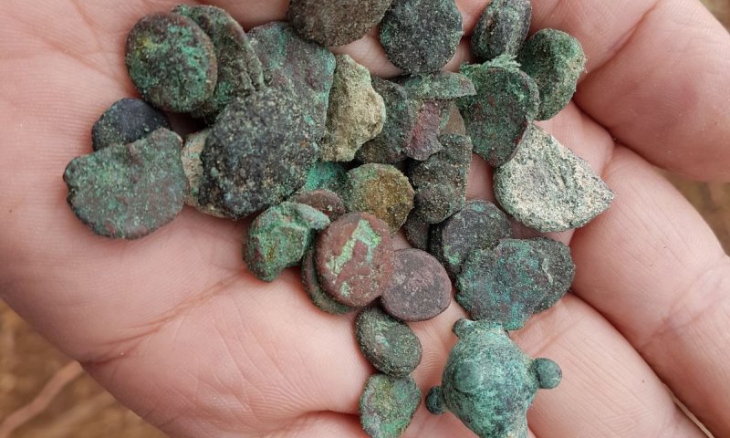 בדרום נתפס שודד עתיקות עם מטבעות בני 1,500 שנה