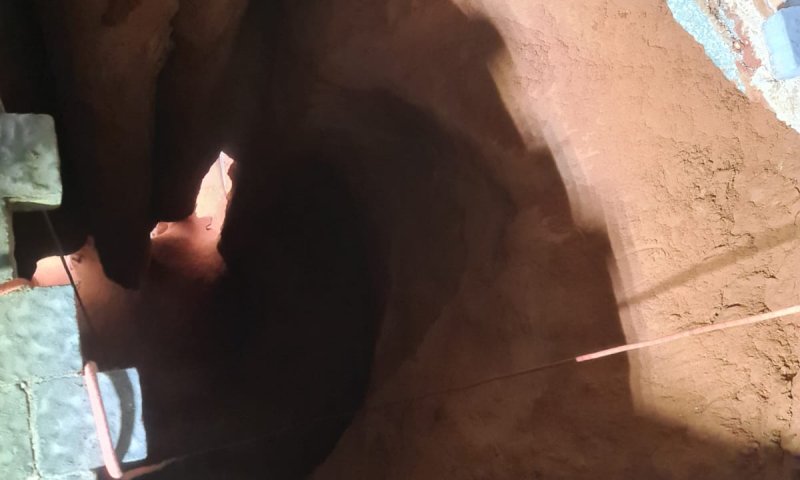 תיעוד ראשוני: הבולען ברחוב הדרור בהוד השרון