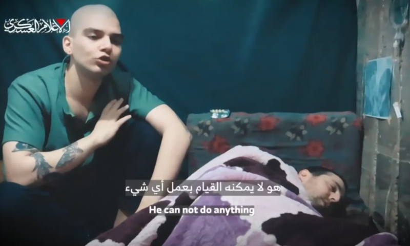 המשפחות התירו את פרסום הסרטון של שני החטופים