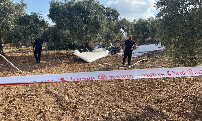 בן 70 מת בהתרסקות מטוס קל