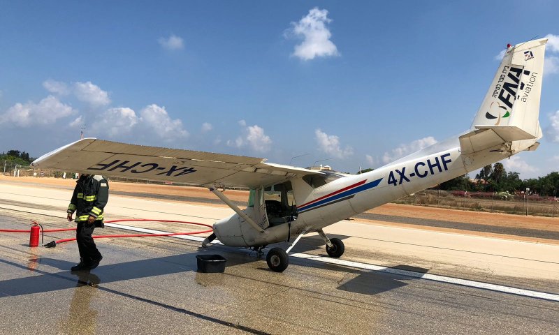 דרמה על מסלול הנחיתה בהרצליה