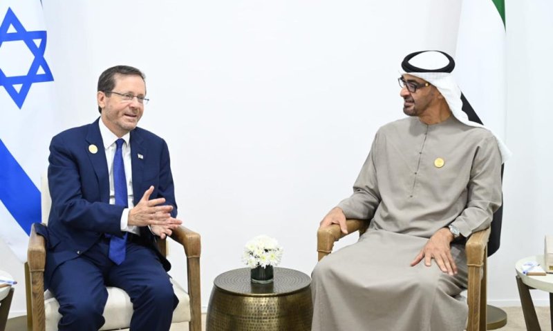 בשולי ועידת האקלים: הרצוג נפגש עם נשיא האמירויות