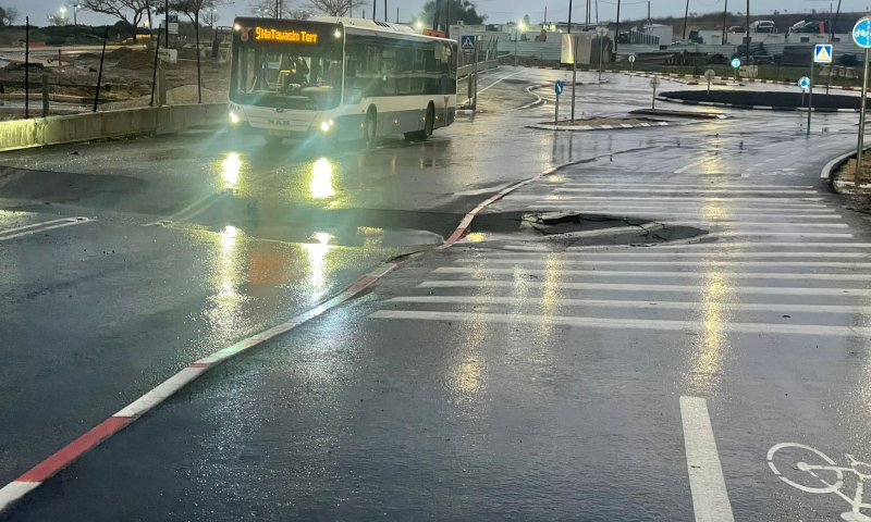 הפעם ברמת אביב: בולען נפער בצפון תל אביב