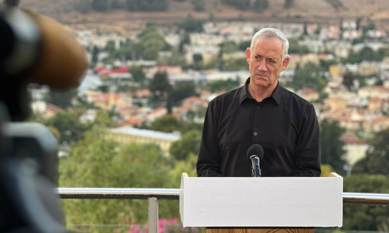 גנץ בקרית שמונה: לא נחזור ל-6 באוקטובר גם בצפון