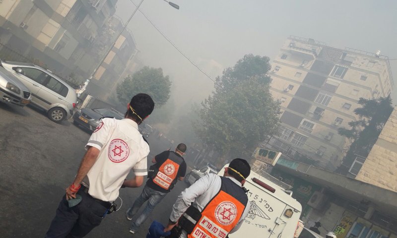 שריפה ביער ירושלים: תושבים פונו מבתיהם