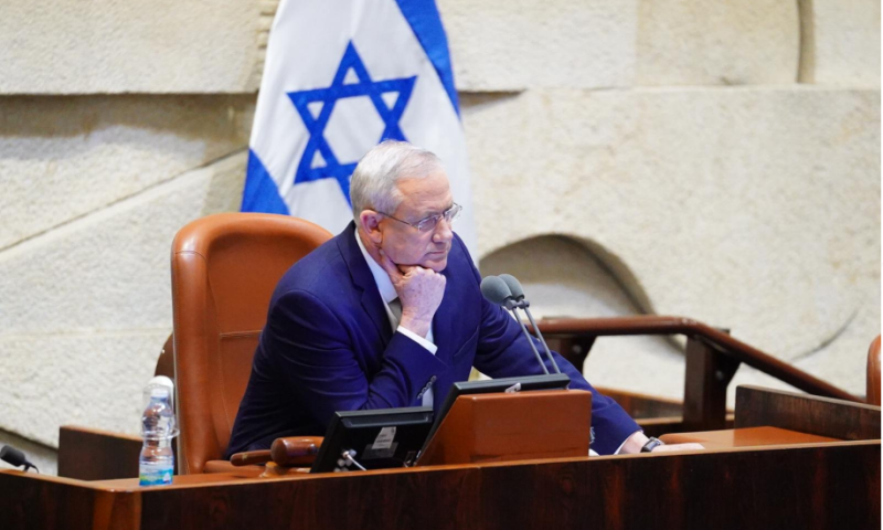 בני גנץ בירך את ג'ו ביידן וקמלה האריס על נצחונם