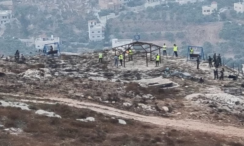 כוחות משטרה הרסו שני מבנים ביישוב יצהר