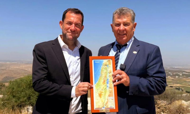 המנהיג הנוצרי הבכיר ביקר בשומרון: הריבונות ניתנה מה׳ לאברהם