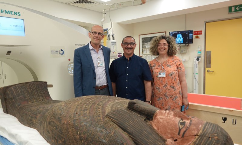 ארונות קבורה מצריים עברו סריקת CT בשערי צדק