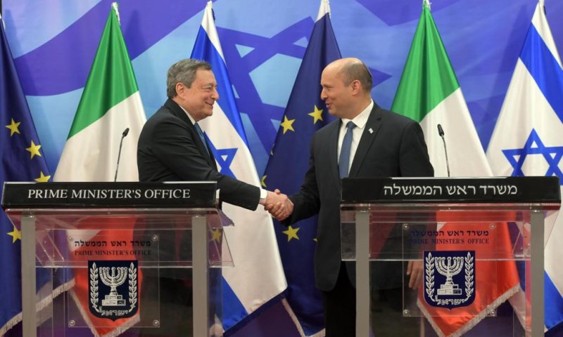 הגז על הפרק: בנט נפגש עם ראש ממשלת איטליה