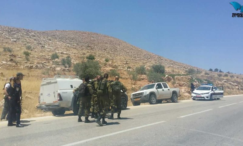 תושב בנימין ירה באוויר לעבר מחבל שיידה אבנים