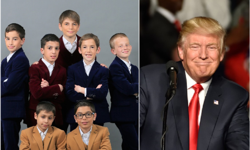 צפו: הקינדרלעך וטראמפ שרים לירושלים