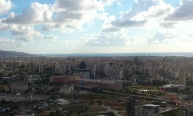 לבנון בוערת: כך נראית המתקפה בביירות מהאוויר