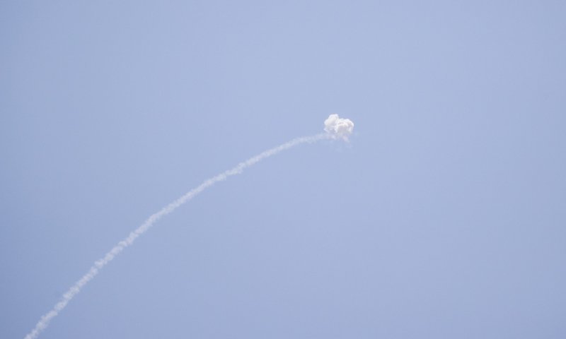 גם בעזה: מטוס קרב יירט כטב"מ מעל שמי הרצועה