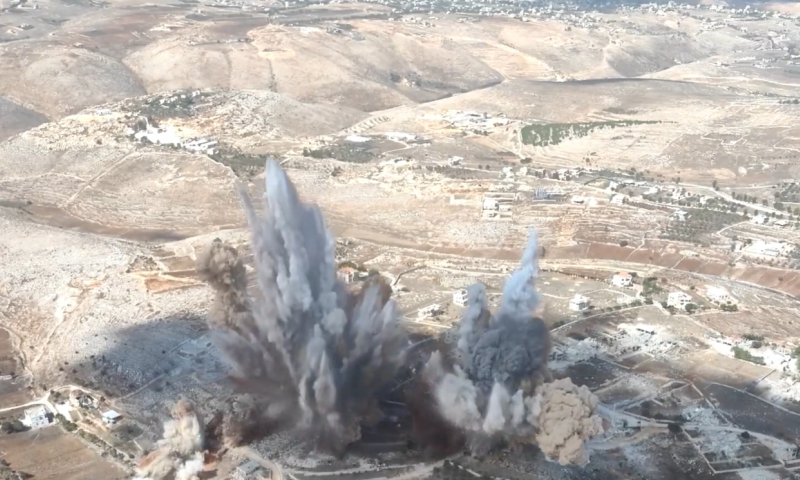 באמצעות 100 טון חומר נפץ: צה"ל השמיד ארבע מנהרות בלבנון