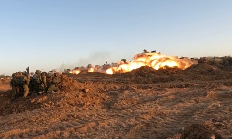 צפו בתיעוד: כוחות צה"ל מעמיקים את האחיזה בעזה